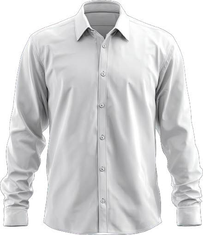 Camisa social branca de manga longa da Vesti